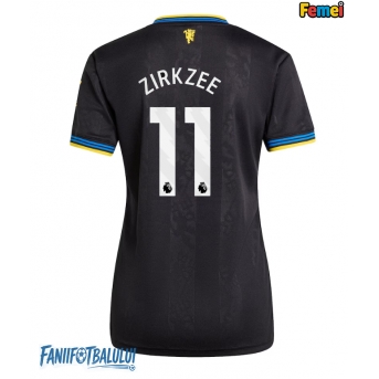 Manchester United Joshua Zirkzee #11 Tricou Fotbal Replică 2025-26 Femei Treilea